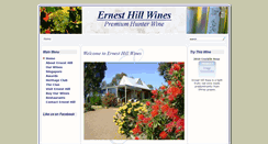 Desktop Screenshot of ernesthillwines.com.au