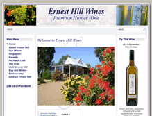 Tablet Screenshot of ernesthillwines.com.au